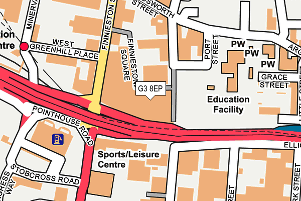 G3 8EP map - OS OpenMap – Local (Ordnance Survey)