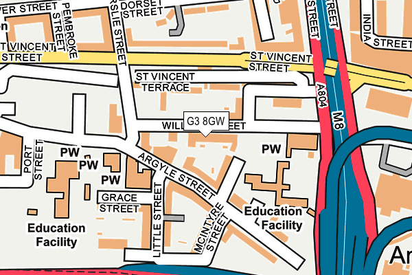G3 8GW map - OS OpenMap – Local (Ordnance Survey)