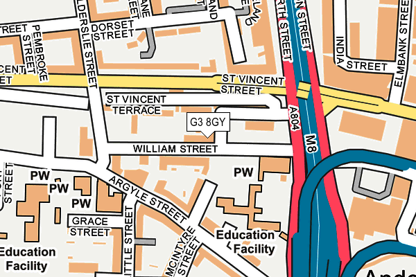 G3 8GY map - OS OpenMap – Local (Ordnance Survey)