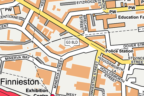 G3 8LD map - OS OpenMap – Local (Ordnance Survey)
