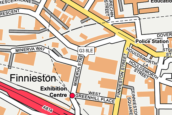 G3 8LE map - OS OpenMap – Local (Ordnance Survey)