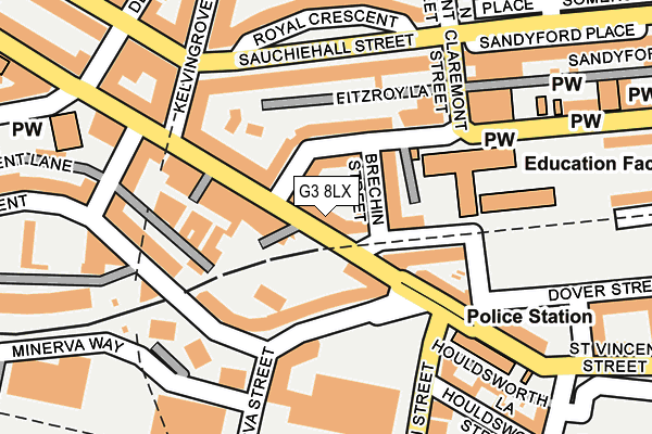 G3 8LX map - OS OpenMap – Local (Ordnance Survey)