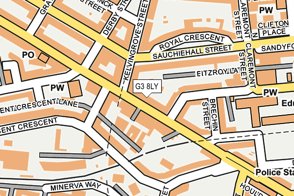 G3 8LY map - OS OpenMap – Local (Ordnance Survey)