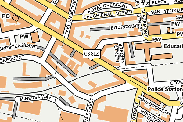 G3 8LZ map - OS OpenMap – Local (Ordnance Survey)