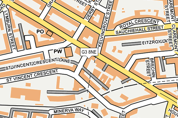 G3 8NE map - OS OpenMap – Local (Ordnance Survey)
