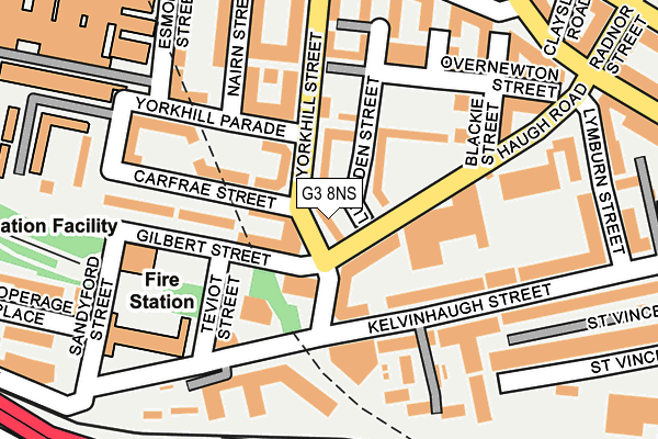 G3 8NS map - OS OpenMap – Local (Ordnance Survey)