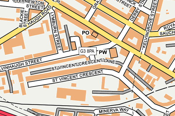 G3 8PA map - OS OpenMap – Local (Ordnance Survey)