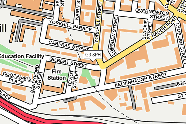 G3 8PH map - OS OpenMap – Local (Ordnance Survey)