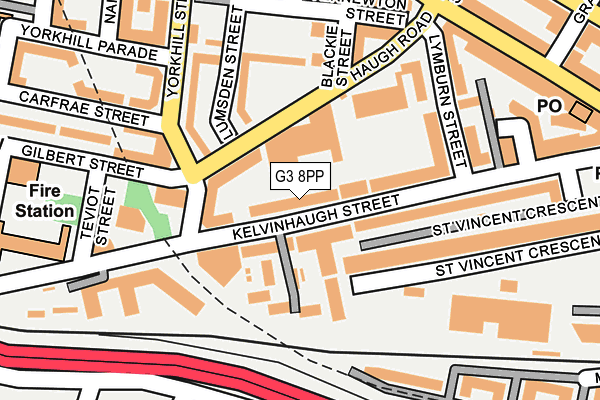 G3 8PP map - OS OpenMap – Local (Ordnance Survey)