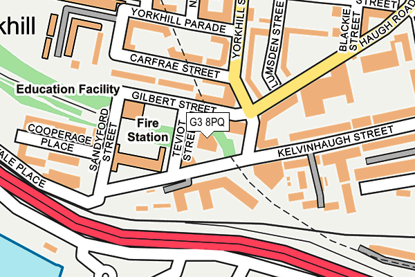 G3 8PQ map - OS OpenMap – Local (Ordnance Survey)