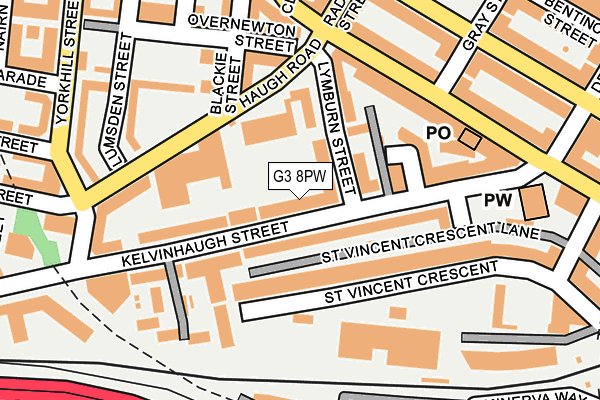 G3 8PW map - OS OpenMap – Local (Ordnance Survey)