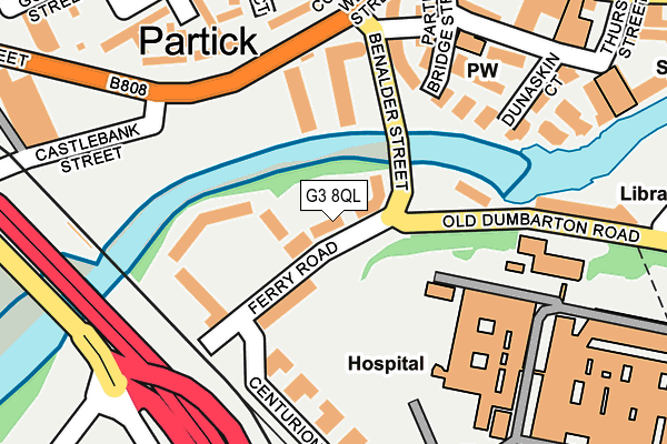 G3 8QL map - OS OpenMap – Local (Ordnance Survey)