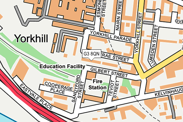 G3 8QN map - OS OpenMap – Local (Ordnance Survey)