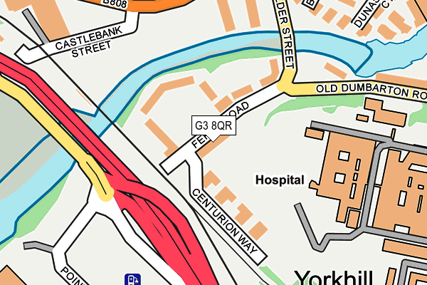 G3 8QR map - OS OpenMap – Local (Ordnance Survey)