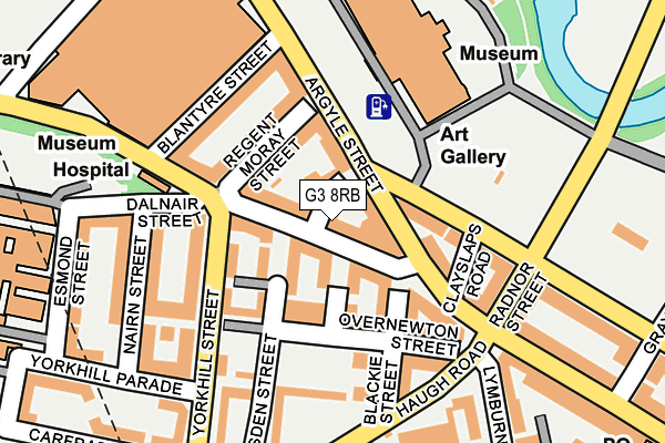 G3 8RB map - OS OpenMap – Local (Ordnance Survey)