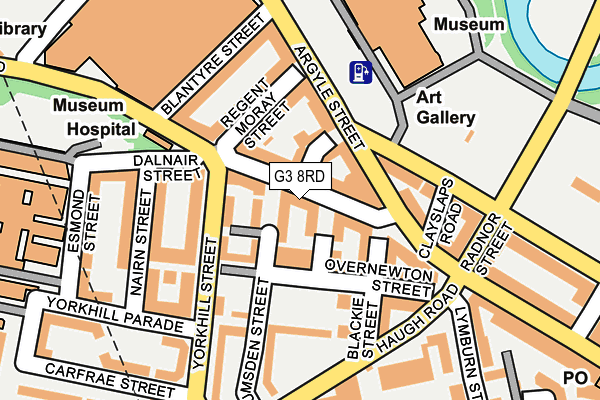 G3 8RD map - OS OpenMap – Local (Ordnance Survey)