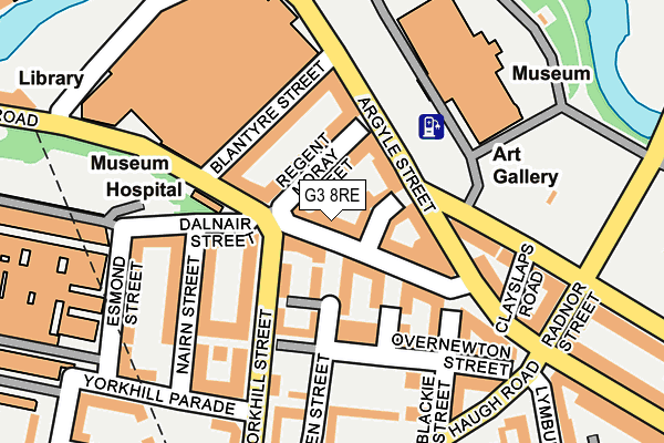 G3 8RE map - OS OpenMap – Local (Ordnance Survey)