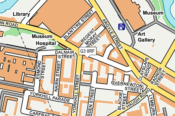 G3 8RF map - OS OpenMap – Local (Ordnance Survey)