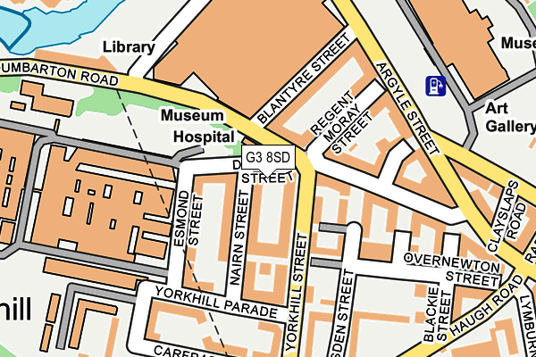 G3 8SD map - OS OpenMap – Local (Ordnance Survey)