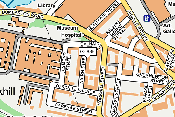 G3 8SE map - OS OpenMap – Local (Ordnance Survey)