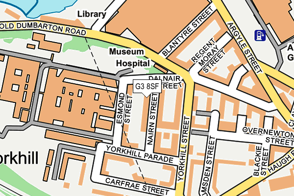 G3 8SF map - OS OpenMap – Local (Ordnance Survey)