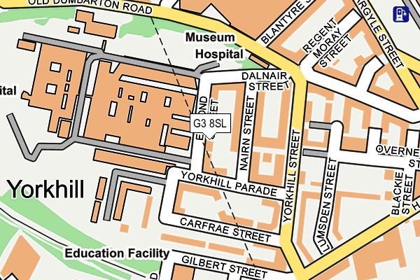 G3 8SL map - OS OpenMap – Local (Ordnance Survey)