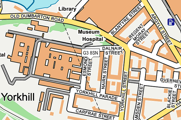 G3 8SN map - OS OpenMap – Local (Ordnance Survey)