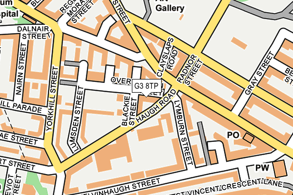 G3 8TP map - OS OpenMap – Local (Ordnance Survey)