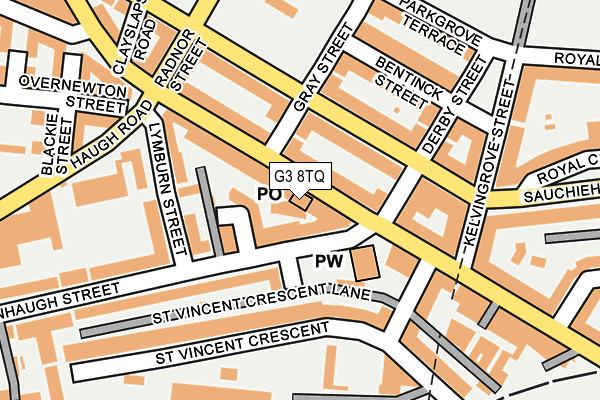 G3 8TQ map - OS OpenMap – Local (Ordnance Survey)