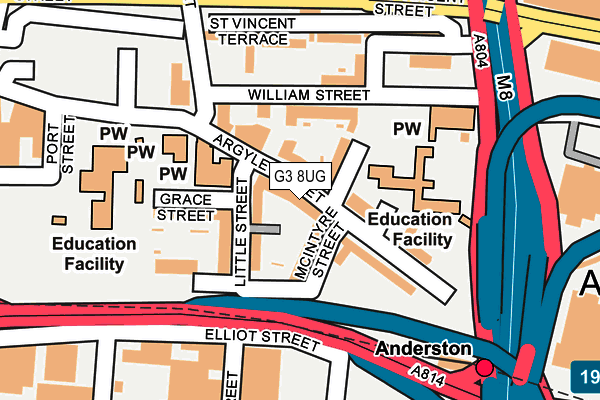 G3 8UG map - OS OpenMap – Local (Ordnance Survey)