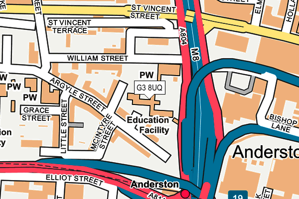 G3 8UQ map - OS OpenMap – Local (Ordnance Survey)