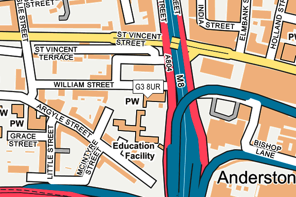 G3 8UR map - OS OpenMap – Local (Ordnance Survey)