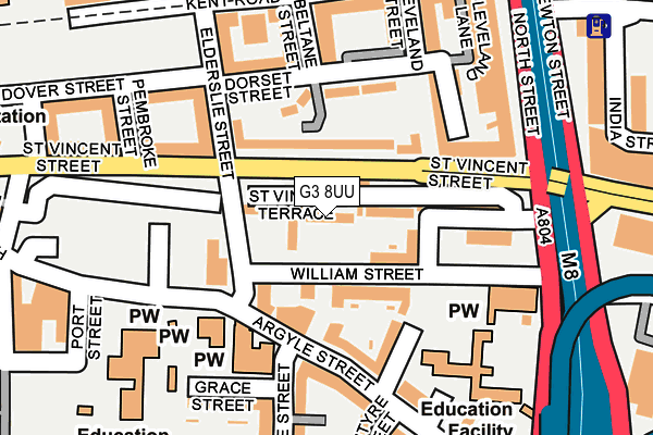 G3 8UU map - OS OpenMap – Local (Ordnance Survey)