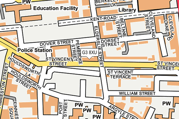 G3 8XU map - OS OpenMap – Local (Ordnance Survey)