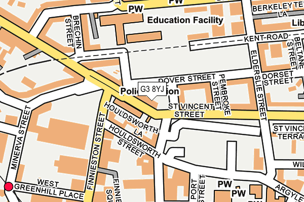 G3 8YJ map - OS OpenMap – Local (Ordnance Survey)