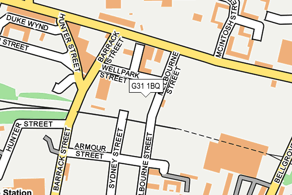 G31 1BQ map - OS OpenMap – Local (Ordnance Survey)