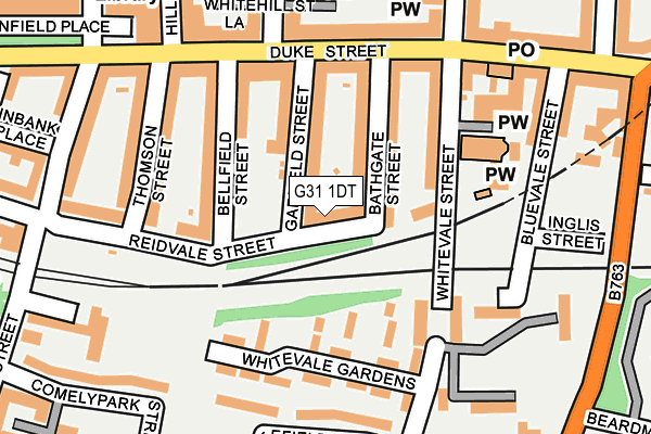 G31 1DT map - OS OpenMap – Local (Ordnance Survey)
