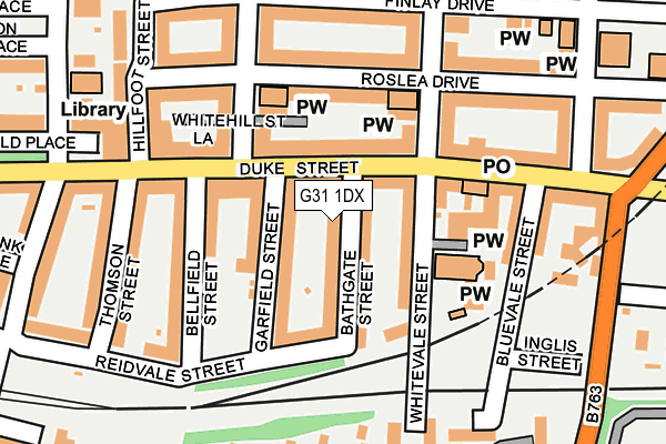 G31 1DX map - OS OpenMap – Local (Ordnance Survey)