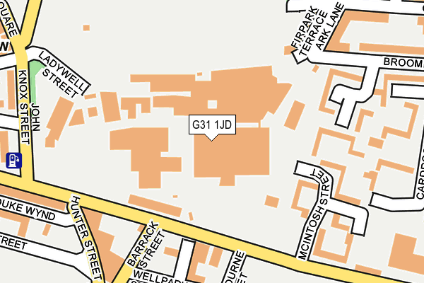 G31 1JD map - OS OpenMap – Local (Ordnance Survey)