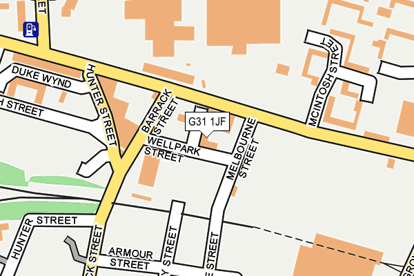 G31 1JF map - OS OpenMap – Local (Ordnance Survey)
