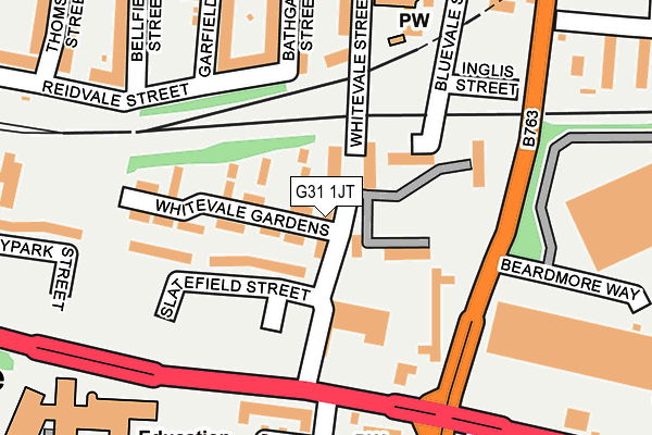 G31 1JT map - OS OpenMap – Local (Ordnance Survey)