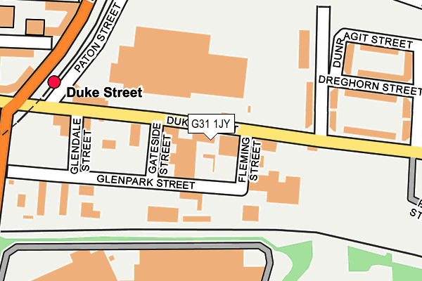 G31 1JY map - OS OpenMap – Local (Ordnance Survey)