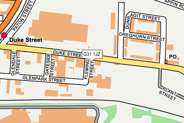 G31 1JZ map - OS OpenMap – Local (Ordnance Survey)