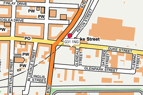 G31 1NG map - OS OpenMap – Local (Ordnance Survey)