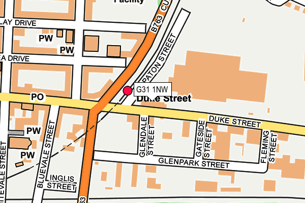 G31 1NW map - OS OpenMap – Local (Ordnance Survey)