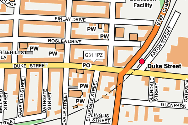 G31 1PZ map - OS OpenMap – Local (Ordnance Survey)