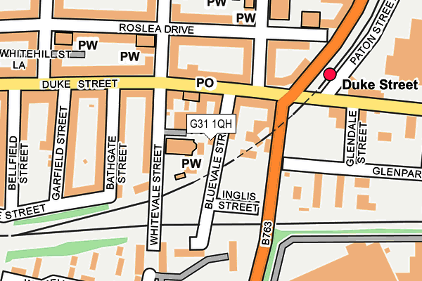 G31 1QH map - OS OpenMap – Local (Ordnance Survey)