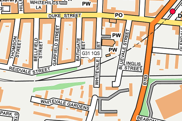 G31 1QS map - OS OpenMap – Local (Ordnance Survey)