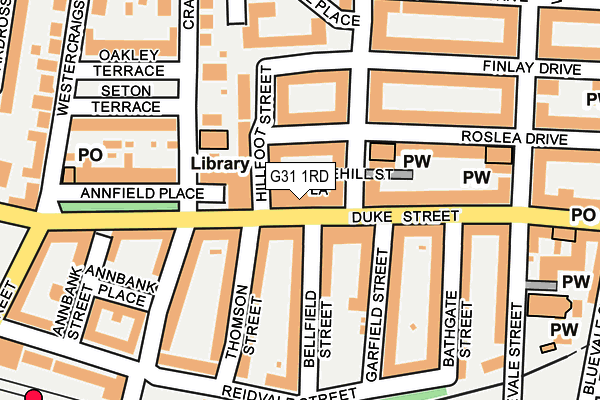 G31 1RD map - OS OpenMap – Local (Ordnance Survey)
