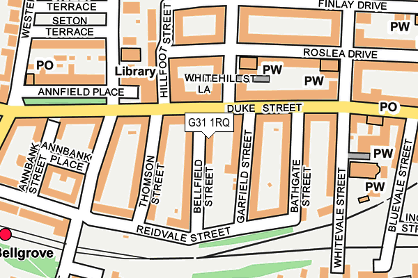 G31 1RQ map - OS OpenMap – Local (Ordnance Survey)